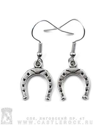 серьги подкова