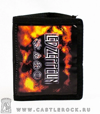 кошелек led zeppelin (лого в огне)