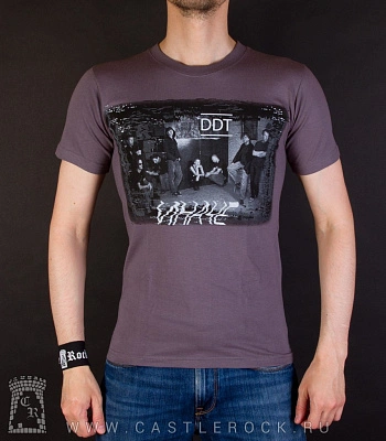 футболка ддт "иначе" (группа, серая)