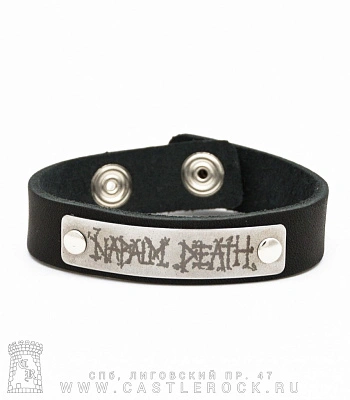 браслет кожаный napalm death