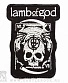 нашивка lamb of god (череп, вышивка)