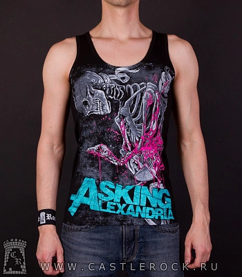 майка asking alexandria (скелет)