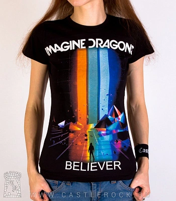 женская футболка imagine dragons "believer"