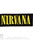 нашивка nirvana (надпись желтая, вышивка)