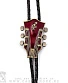 боло гитара (головка грифа, эмаль красная, бронза)