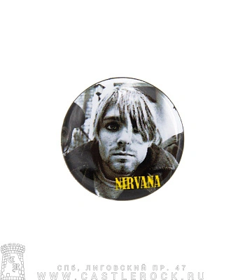 значок nirvana kurt cobain (малый)