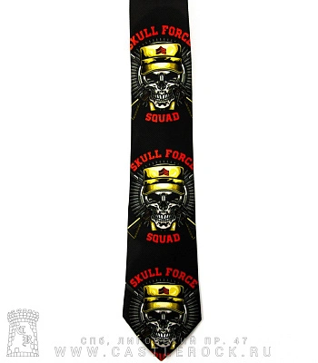 галстук череп военного "skull force squad"