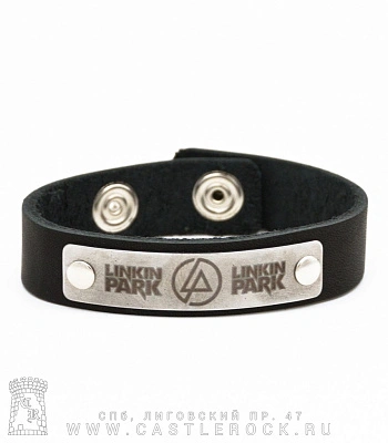 браслет кожаный linkin park