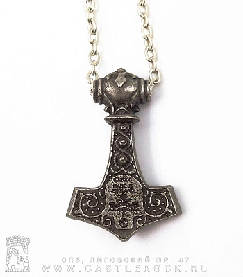 подвес alchemy gothic (алхимия готик) p275 thors skull hammer