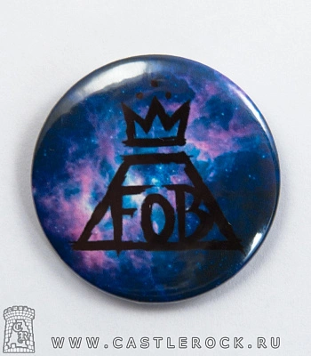 значок fall out boy (лого, космос)