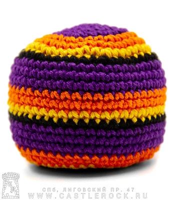 сокс полосатый (фиолетовый, оранжевый, желтый, черный, пластиковые гранулы)