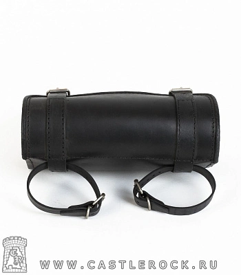 кофр для мотоцикла на ремнях (черный, средний)