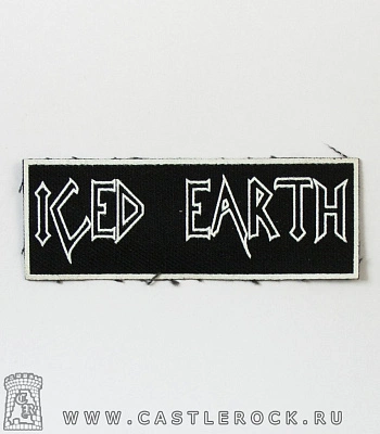 нашивка iced earth (лого белое)