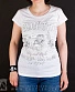 женская футболка addiction мотоцикл "some thing don't change" (белая)