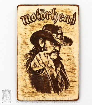 магнит деревянный motorhead lemmy