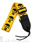 ремень для гитары черепа (желтый)