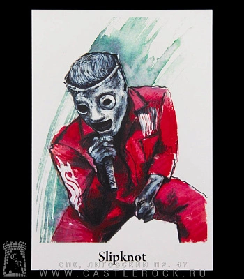 открытка авторская slipknot corey taylor