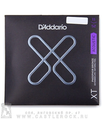 струны d'addario бронзовые для акустической гитары xtapb1152