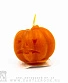 свеча тыква "halloween" (оранжевая, воск)