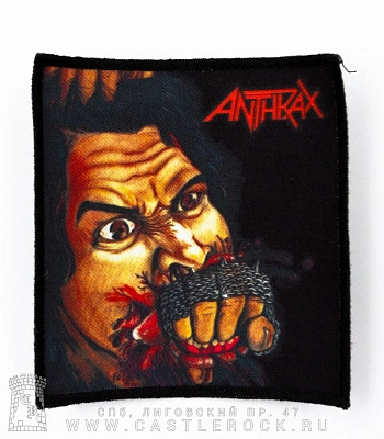нашивка anthrax "fistful of metal"