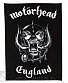 нашивка на спину motorhead "england"