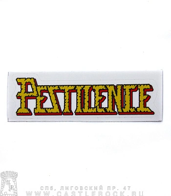 наклейка виниловая pestilence (лого)
