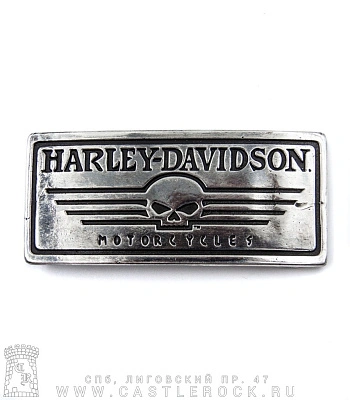 пряжка harley-davidson motorcycles (череп)