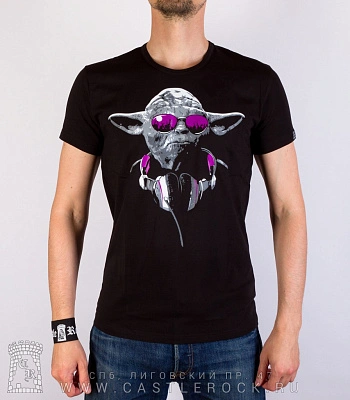 футболка star wars yoda йода в очках (светится)