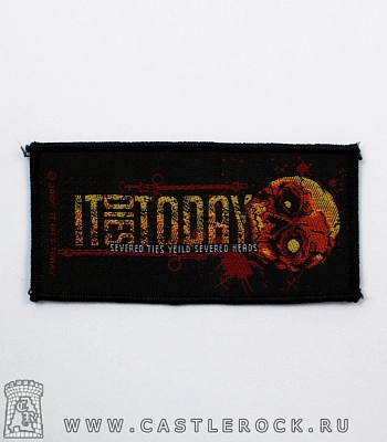 нашивка фирменная it dies today "severed ties yield severed heads"