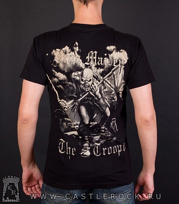 футболка iron maiden "the trooper" total