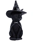статуэтка кот в шляпе ведьмы (большая)