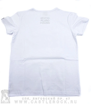футболка детская кот модник (белая, светится)