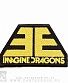 нашивка imagine dragons (желтая вышивка)