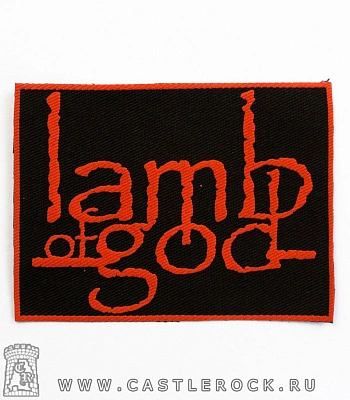 нашивка lamb of god (лого красное)