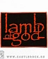 нашивка lamb of god (лого красное)