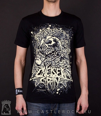 футболка chelsea grin (череп и розы) nts