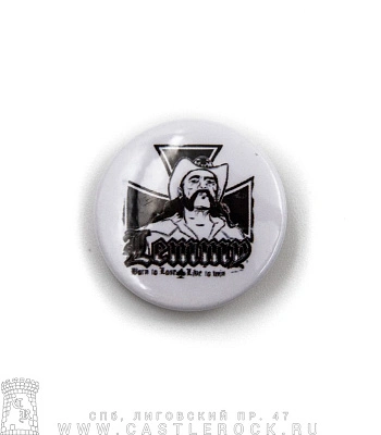 значок motorhead lemmy "born to lose-live to win" (малый)