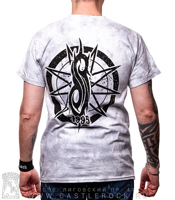 футболка slipknot "des moines. iowa 1995" (варенка, серая)