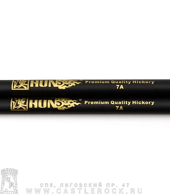 барабанные палочки hun premium 7a (черные) деревянные наконечники
