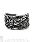 кольцо вороны и трискелион (разъемное)