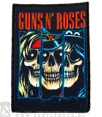 нашивка guns'n'roses (черепа)