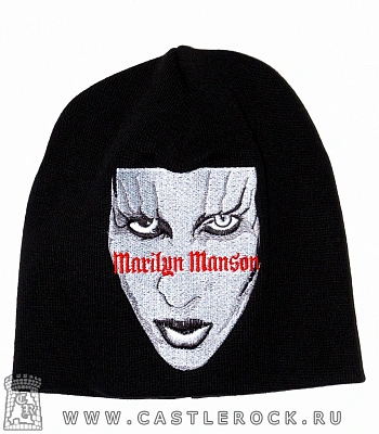 шапка с вышивкой marilyn manson