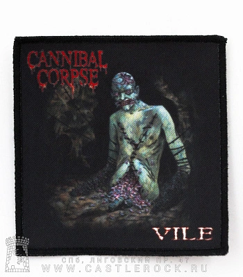 нашивка cannibal corpse "vile" (квадратная)