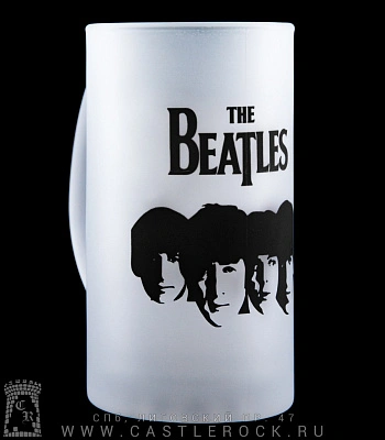кружка пивная стеклянная beatles (группа)