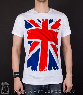 футболка флаг великобритании (белая)