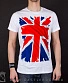 футболка флаг великобритании (белая)