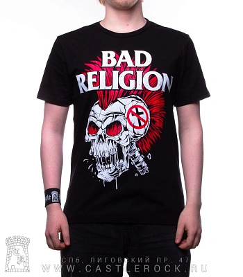 футболка bad religion (скелет панка)