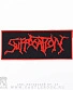 нашивка suffocation (лого красное)