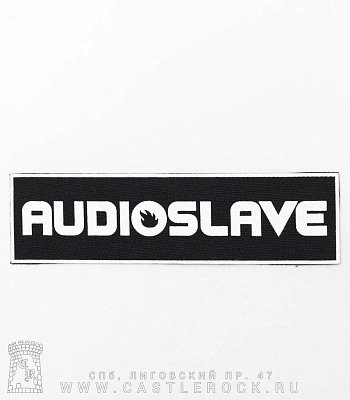 нашивка audioslave (надпись белая)