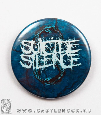 значок suicide silence (змея)